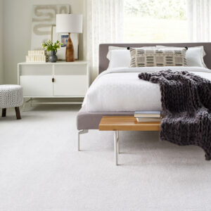 Bedroom white carpet | Carpet House Flooring Center